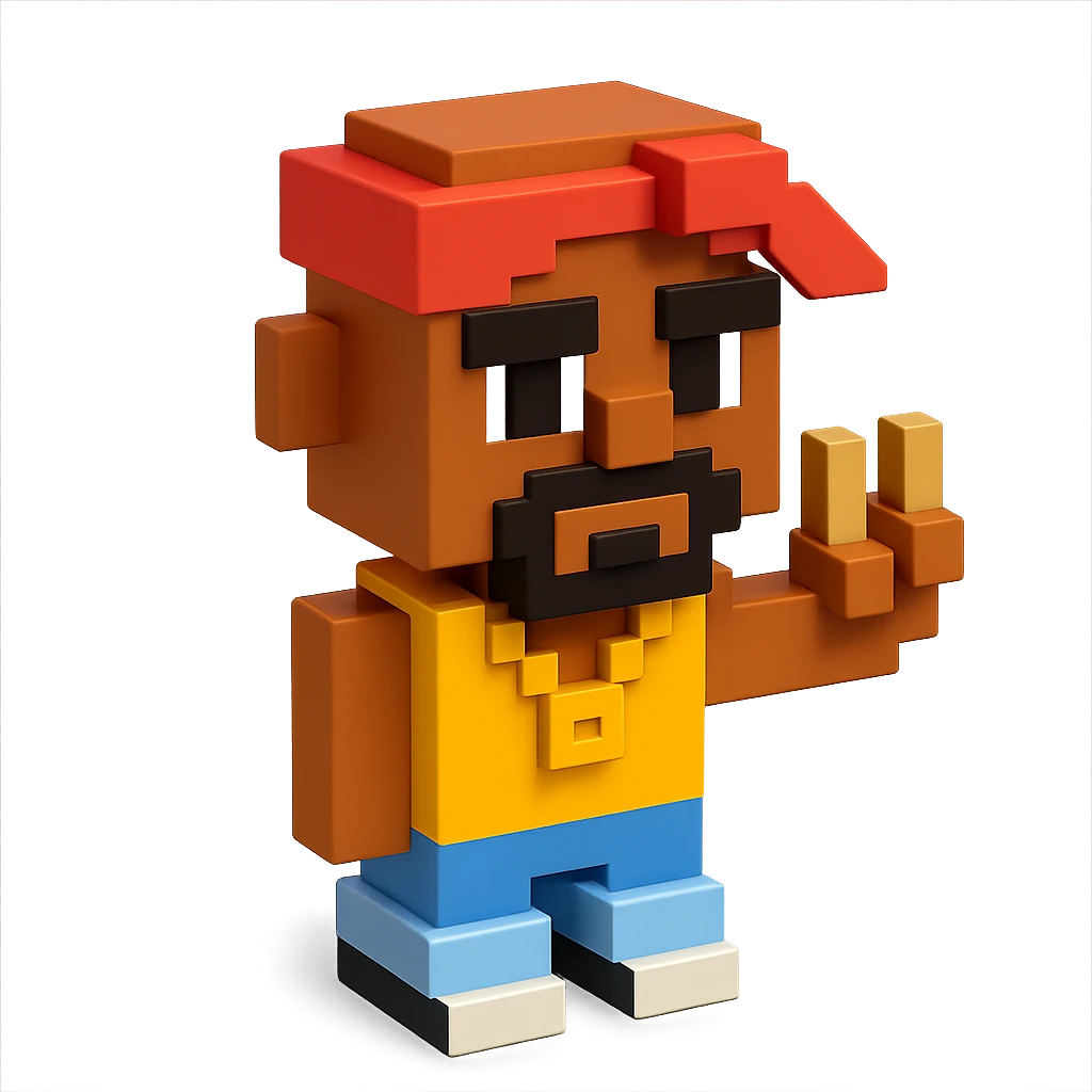 репер 2Pac, no background  emoji
