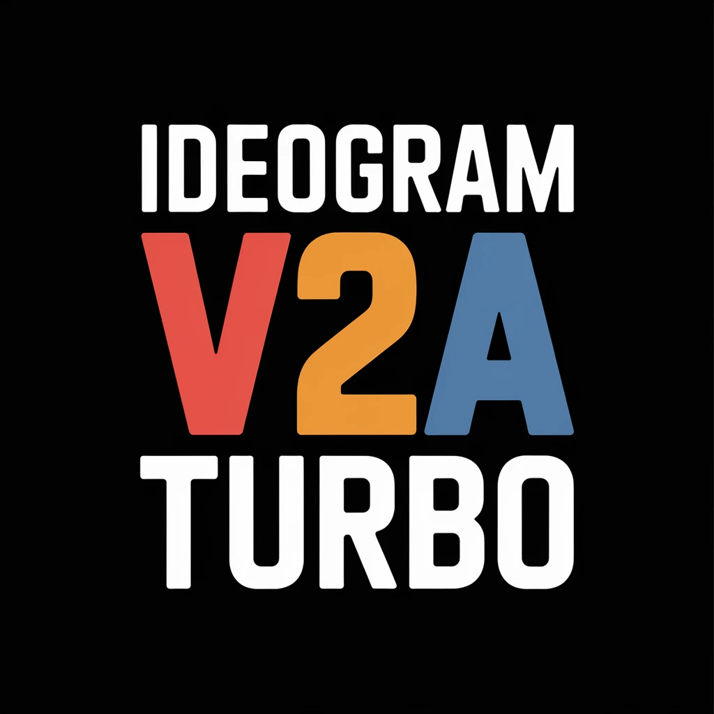 make a colorful text of "Ideogram V2a Turbo" emoji