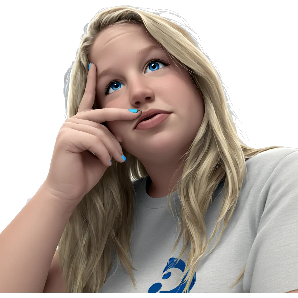 blonde girl with blue eyes emoji