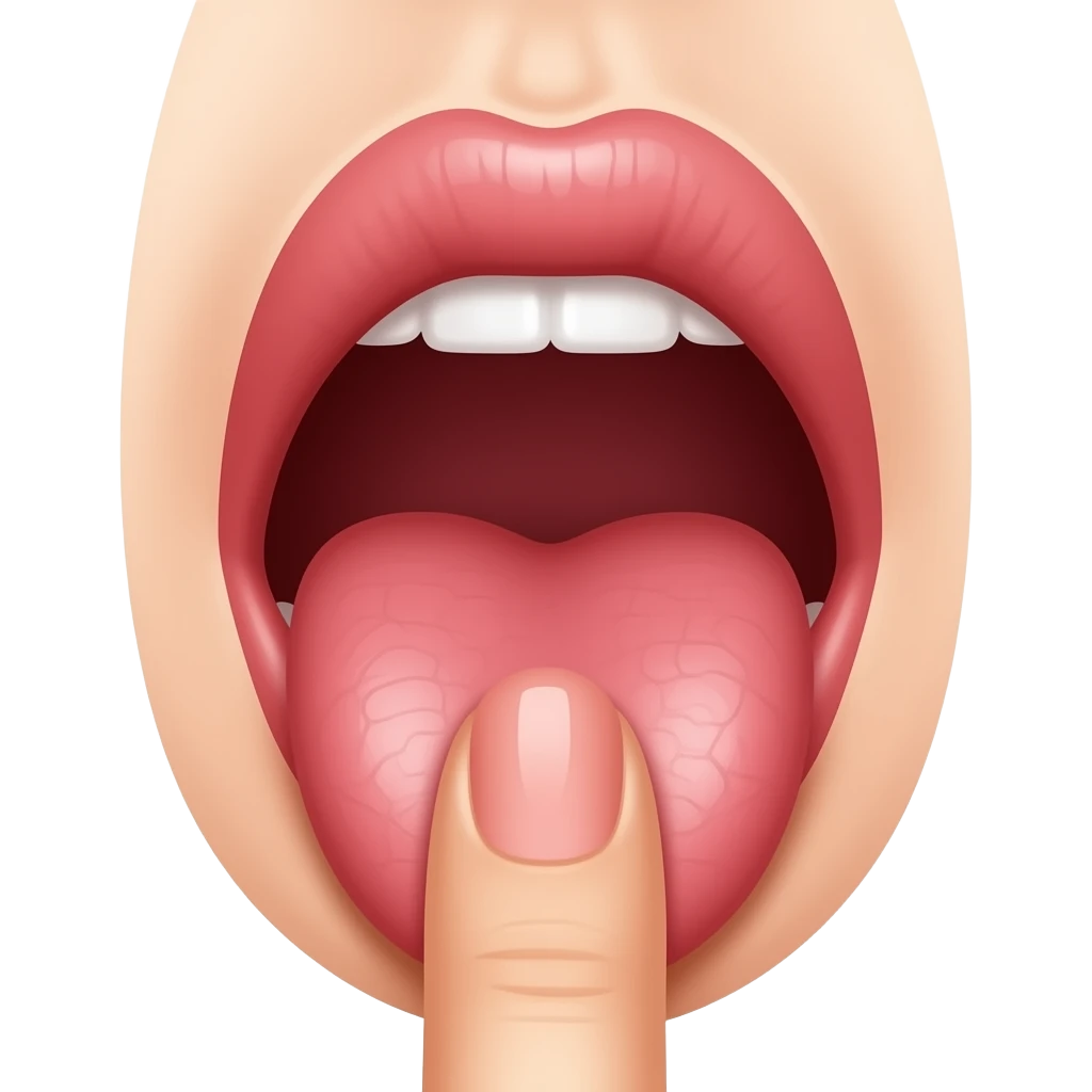 Tongue licking vagina, fingers holding open labia lips while tongue licks clitoris emoji