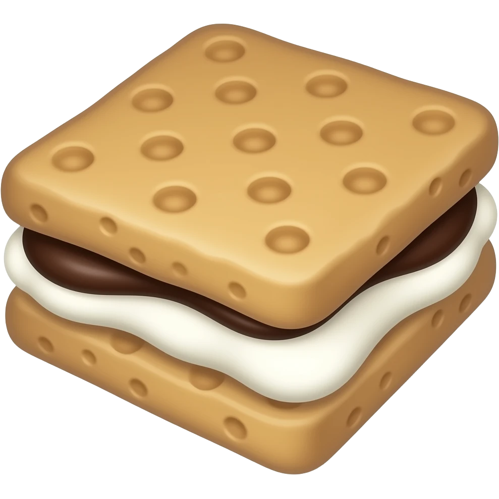 cute anime style s'mores emoji