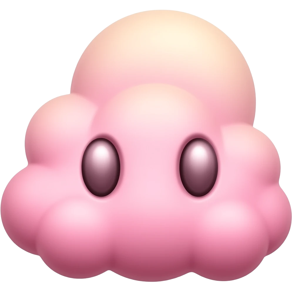 A pink cloud for what’s app can it be better? emoji