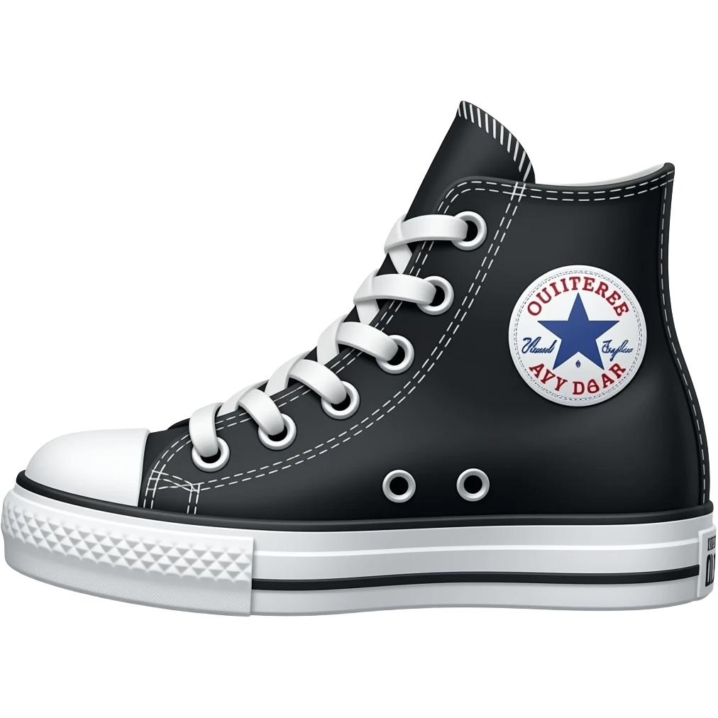 black converse high top emoji
