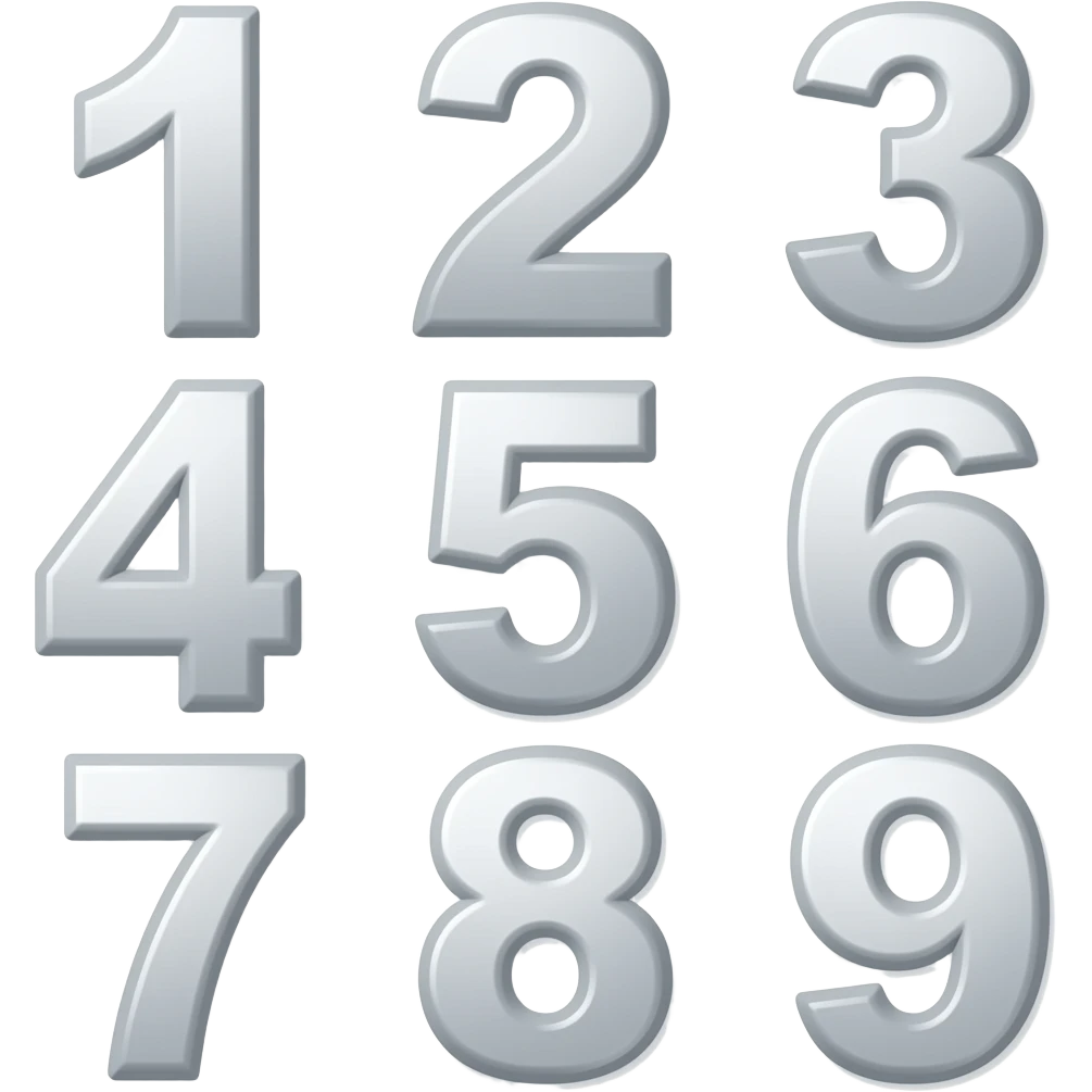 zero one two three four five six seven eight nine emoji