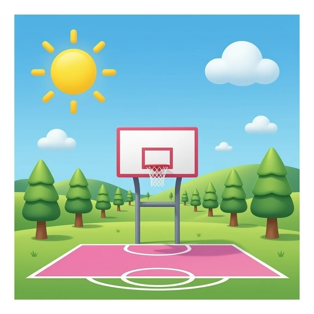 Gimnasio rosado emoji