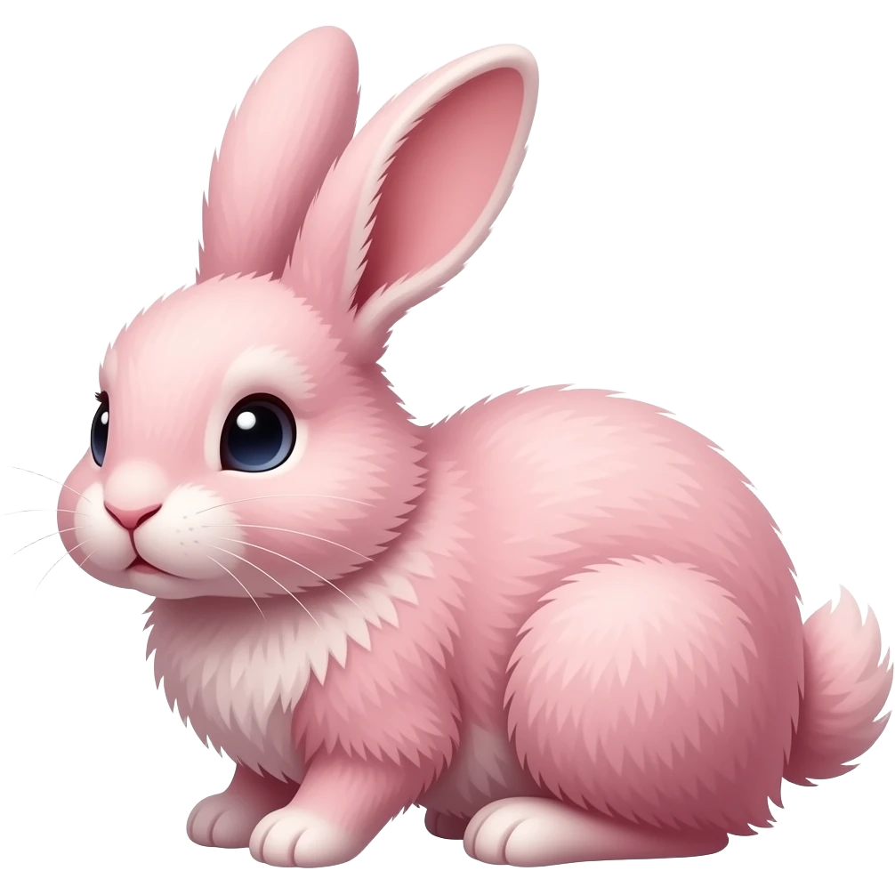 Quiero que sea rosa y que sea peludito emoji