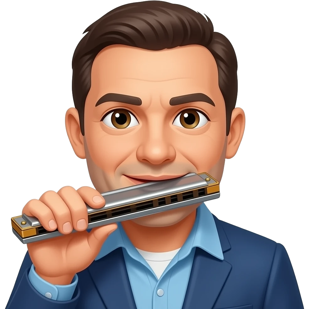 seydel harmonica player emoji