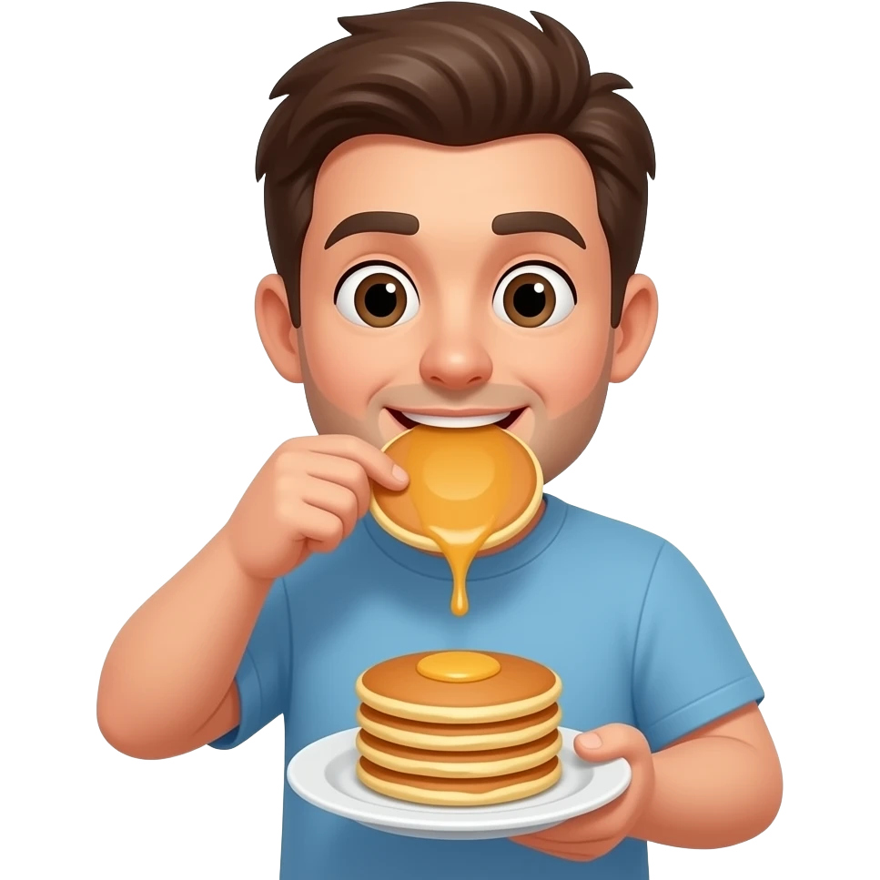 Offset eating pancakes emoji