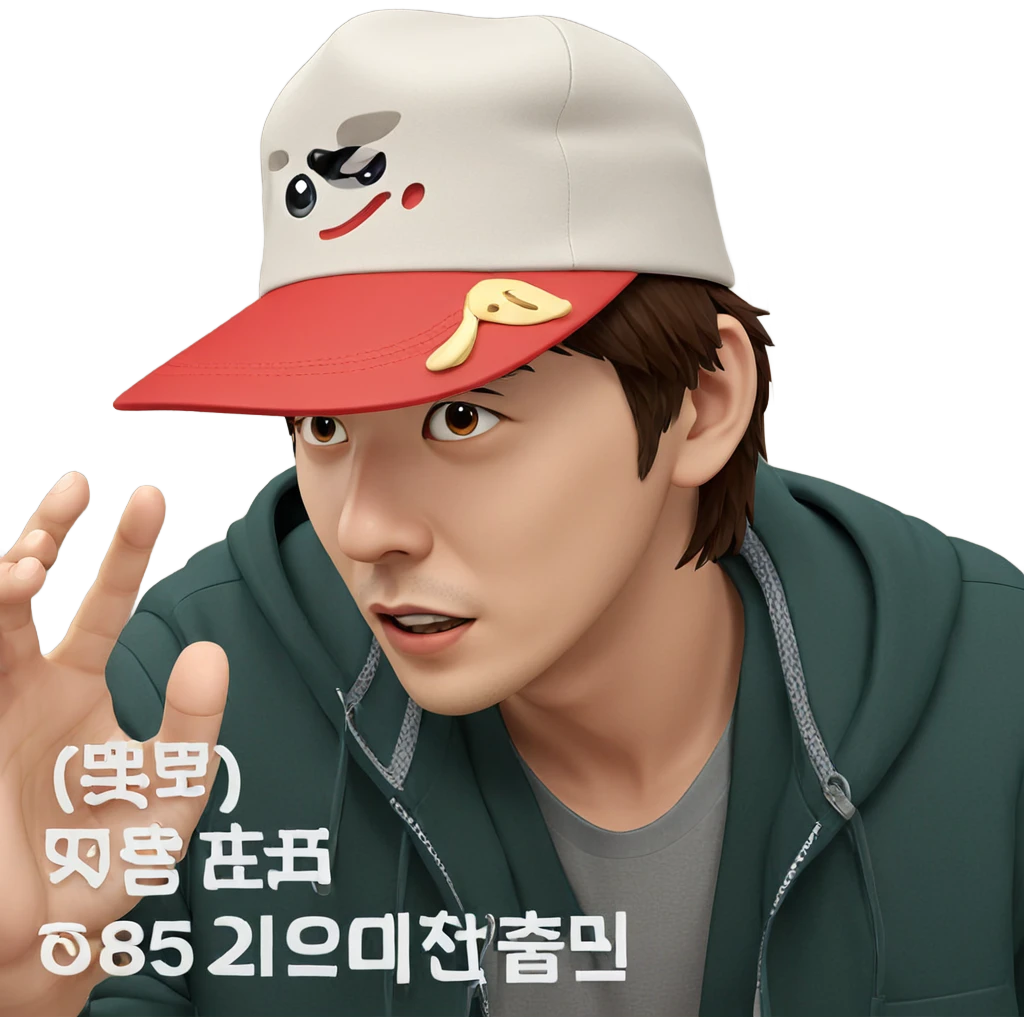 korean style boy in hat emoji