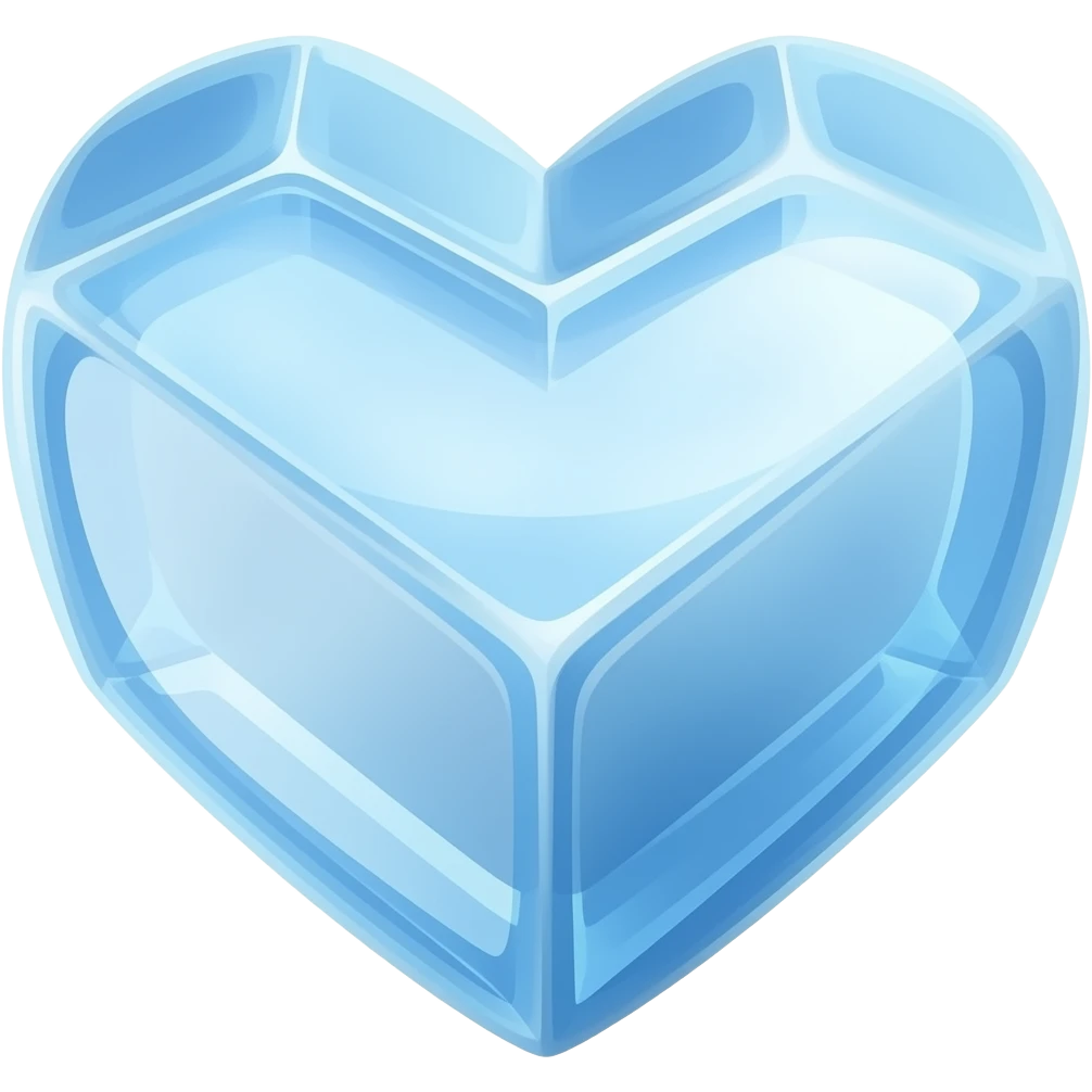 Coração de gelo emoji