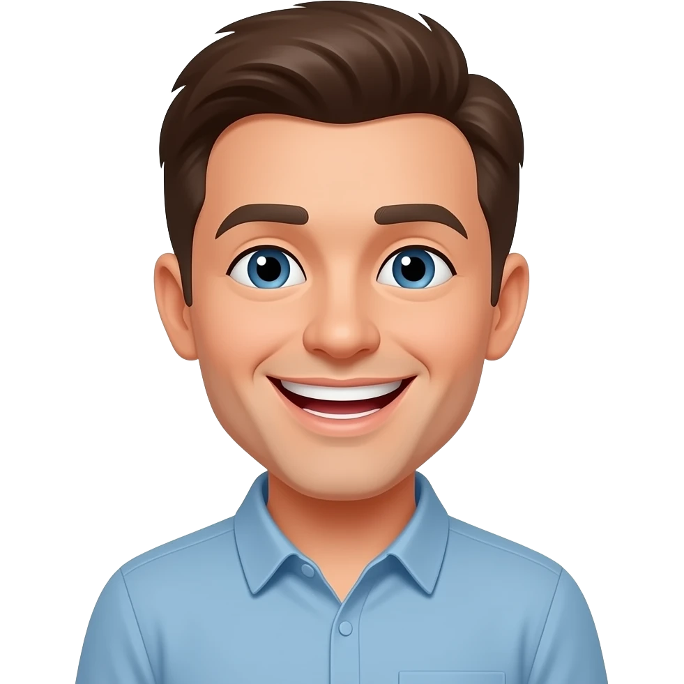 Laugh and funny emoji