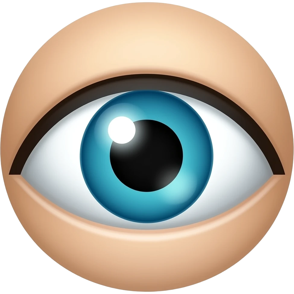 Big single eye but closed emoji