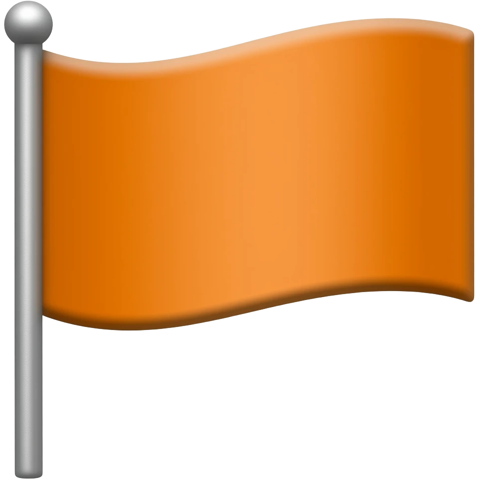 Orange flag emoji