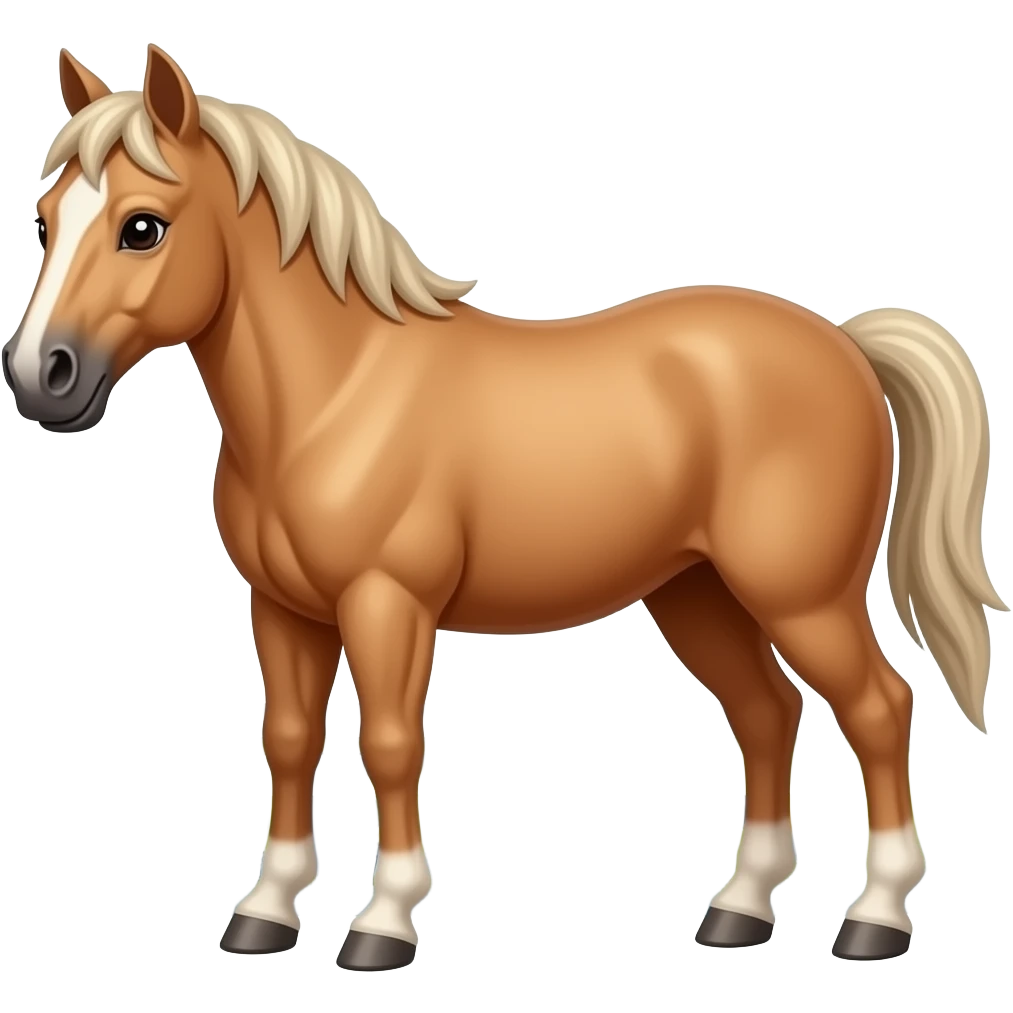 Test tube with legs on a horse emoji