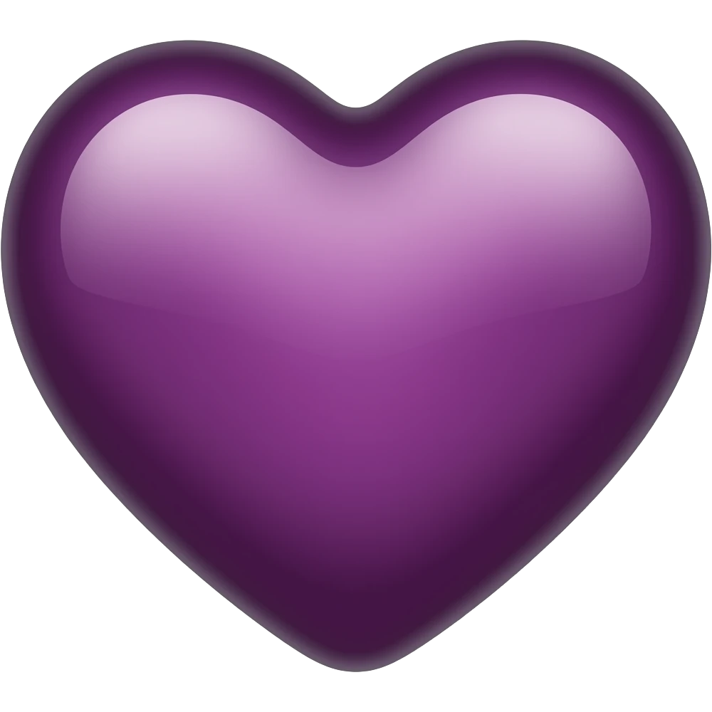 change the color to damson pantone 2627c make a heart emoji