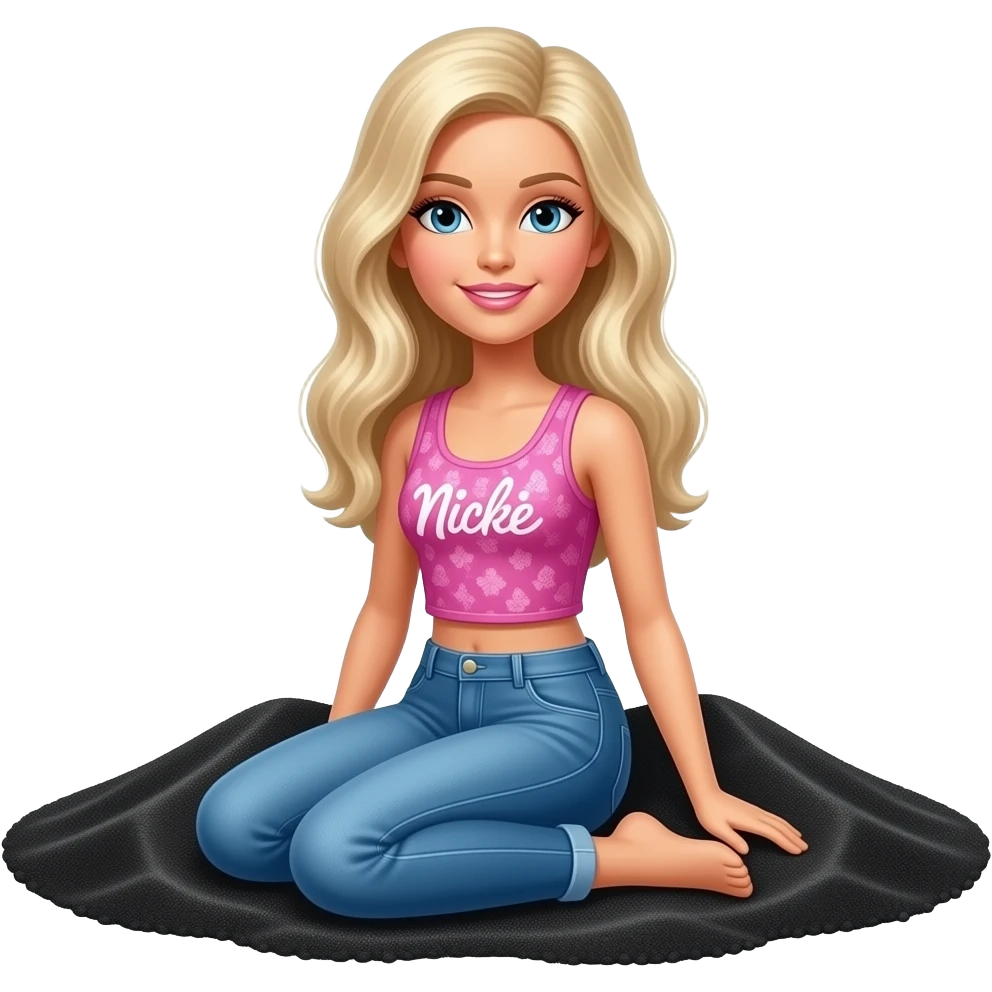 Nicki black sand Barbie emoji