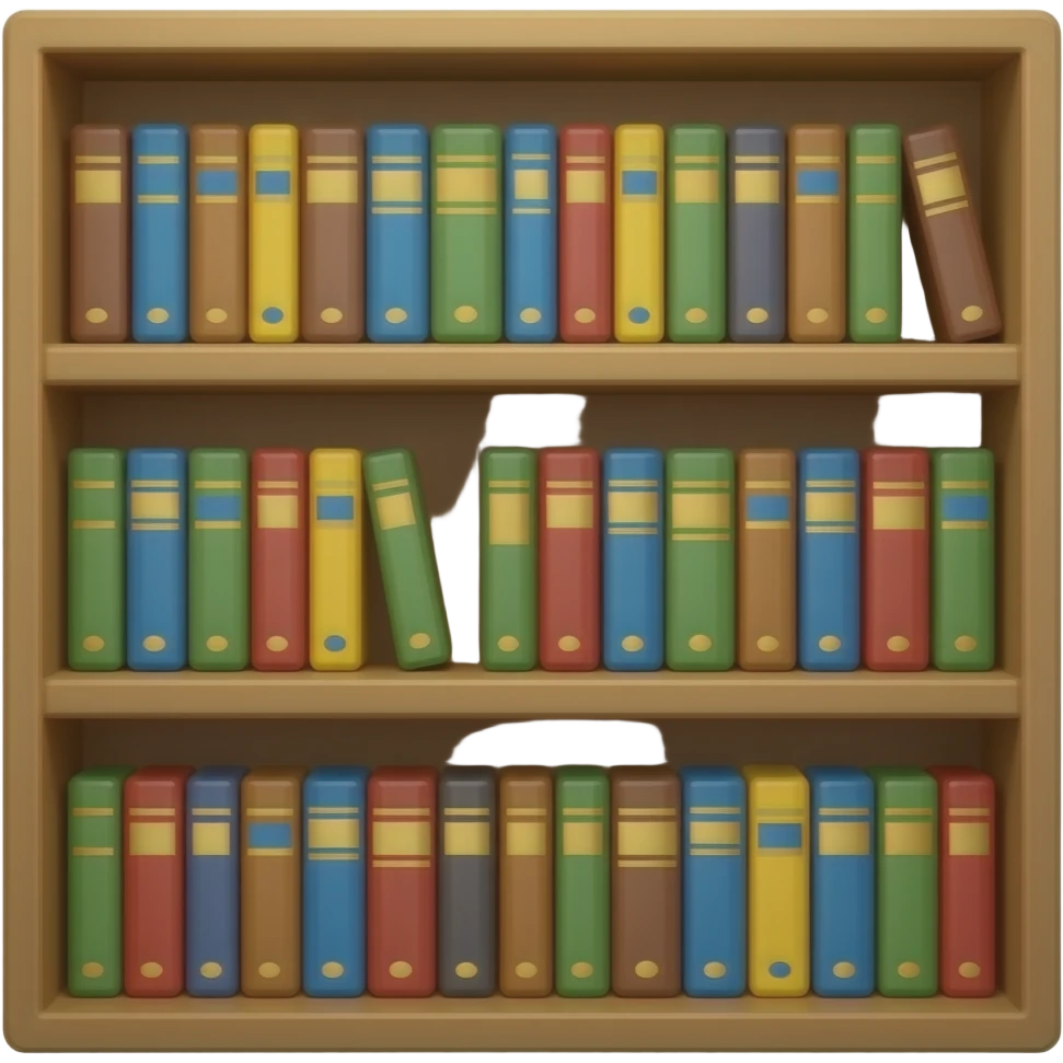 Bookshelf emoji