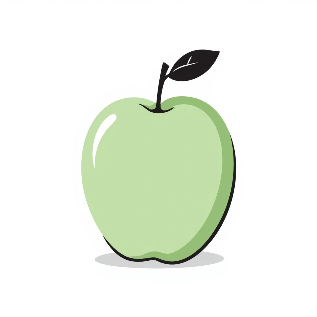 Little green apple emoji