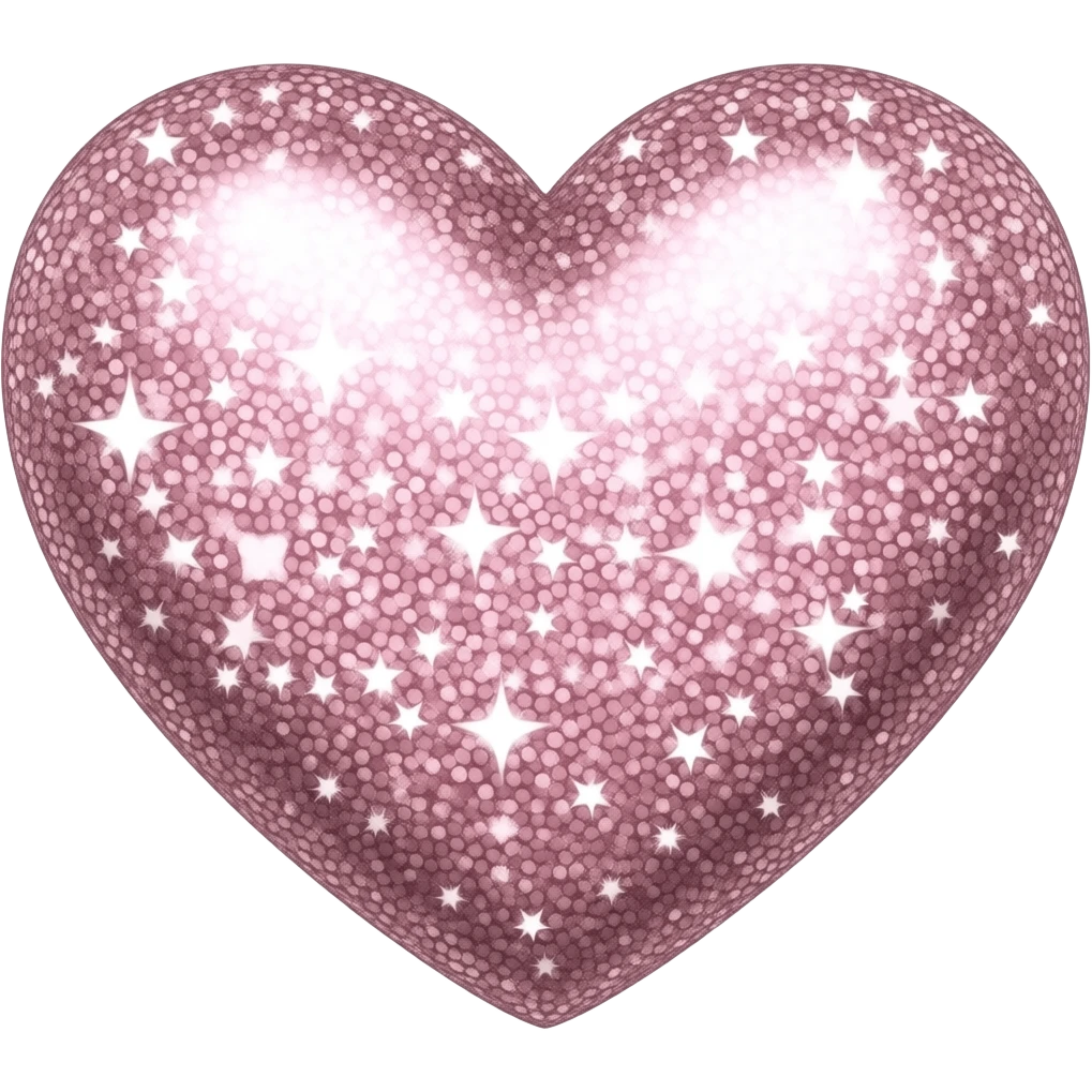 Shiny sparkle hearts emoji