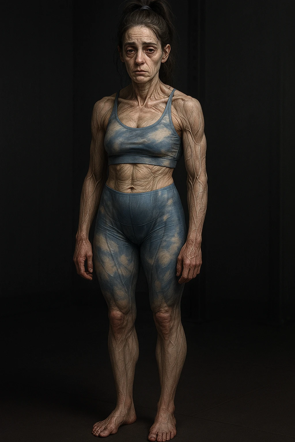 donna con insonnia frequenti in 3D realistica, donna stanca immagine anatomica emoji