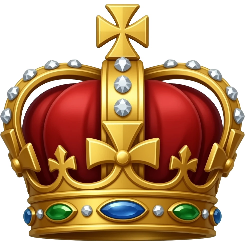 Corona laureada imperial de oro y diamantes del dios Emperador de Warhammer 40k emoji