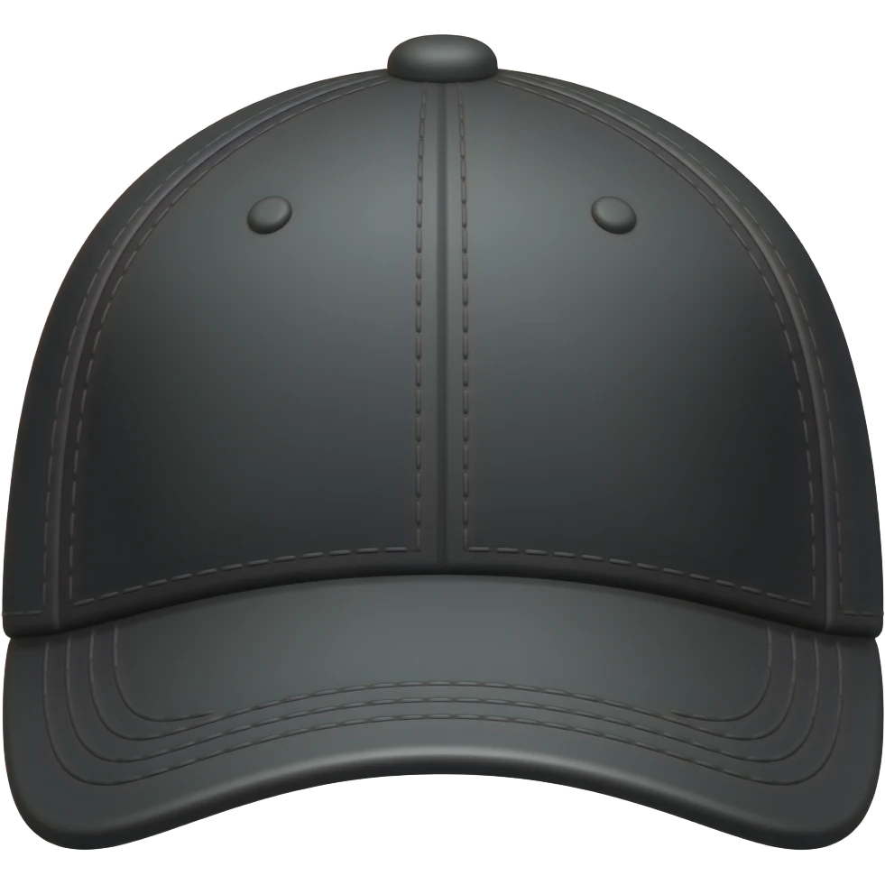 czapka czarna z daszkiem emoji