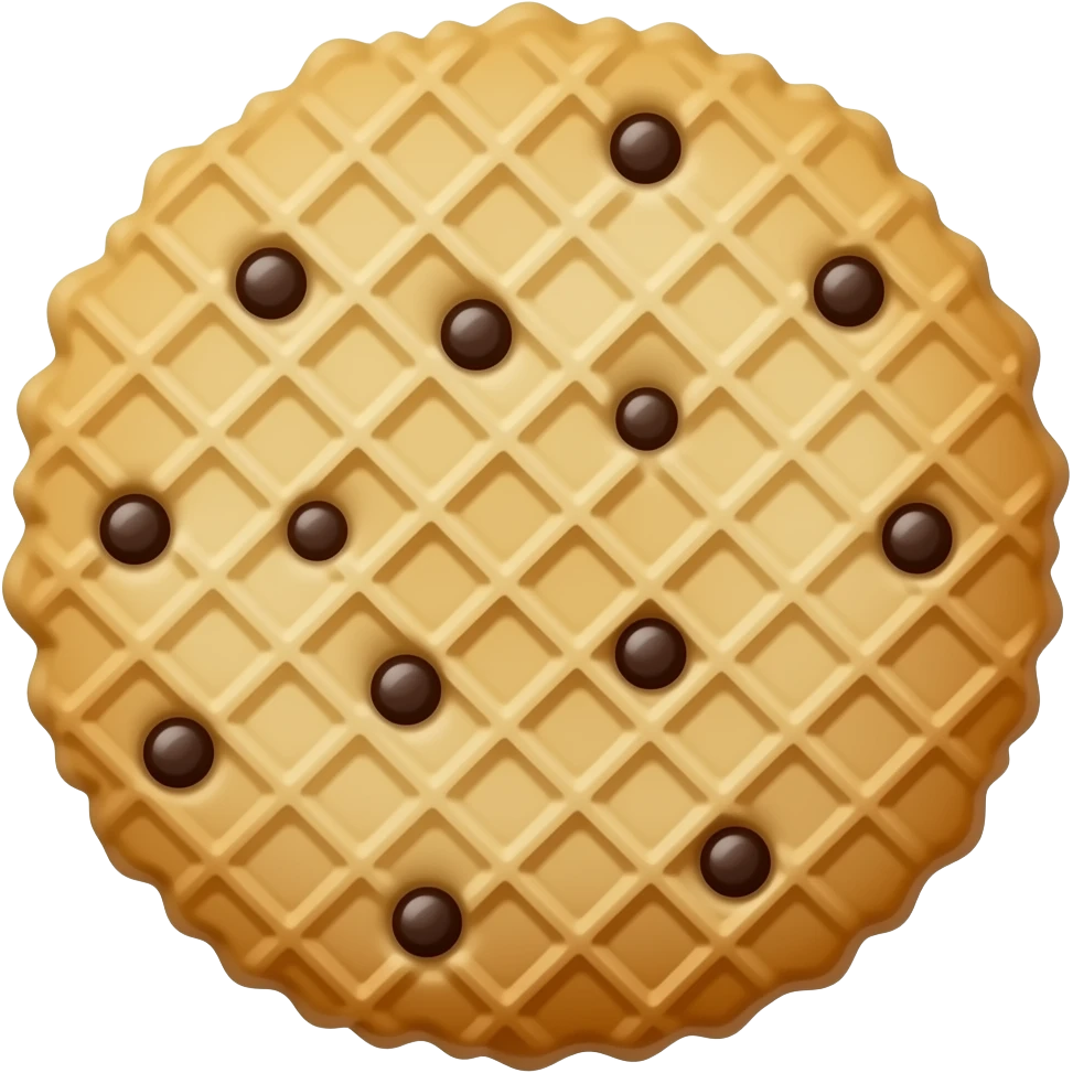 biscoito waffer emoji