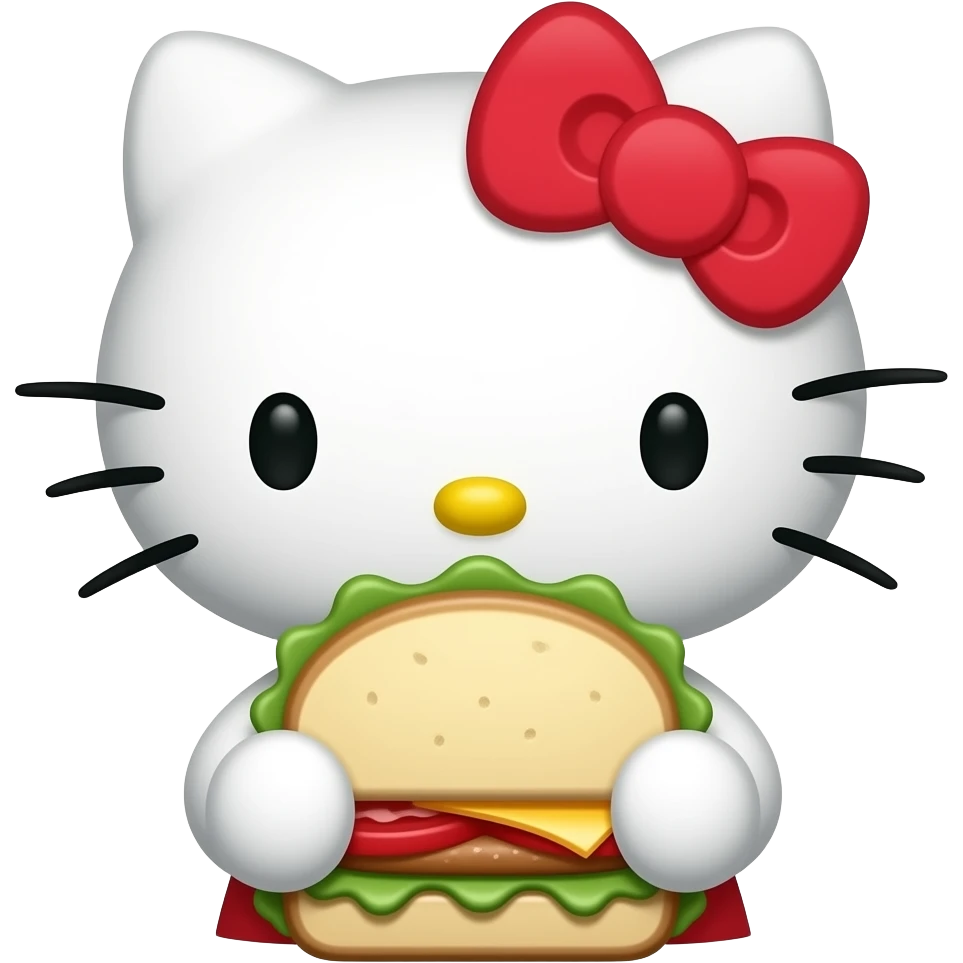 Hello Kitty sandwich ping emoji