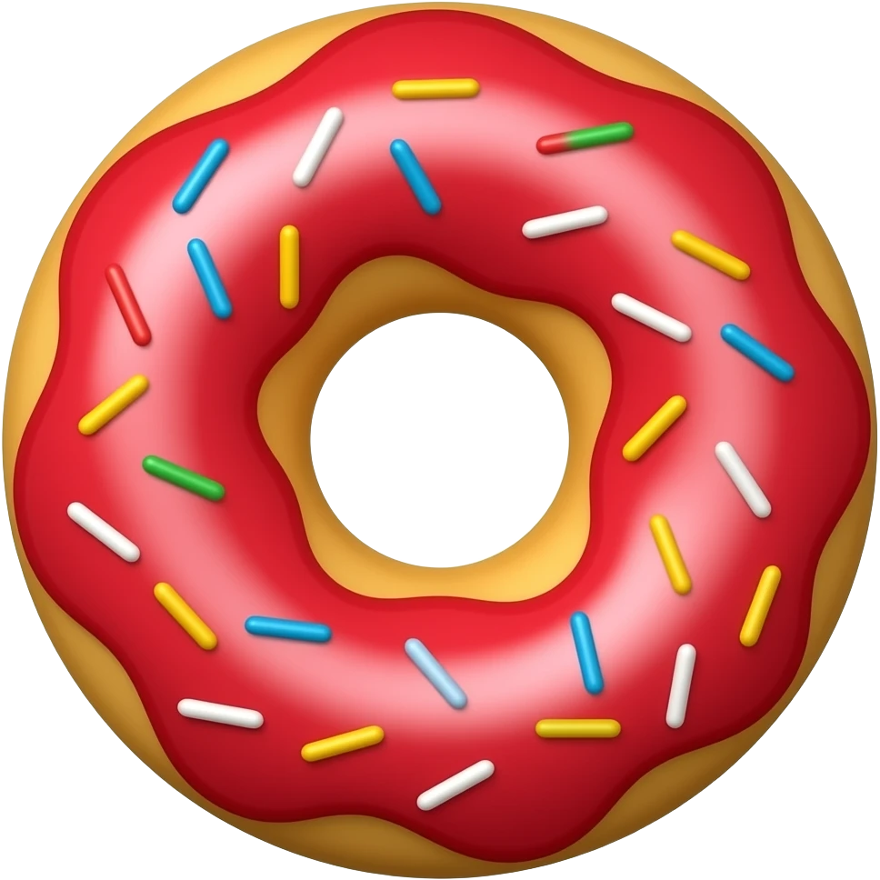 Red doughnuts emoji