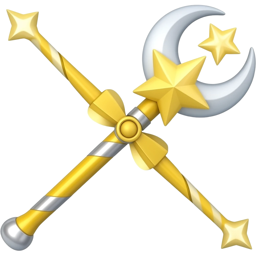 Yellow sailor moon wand emoji