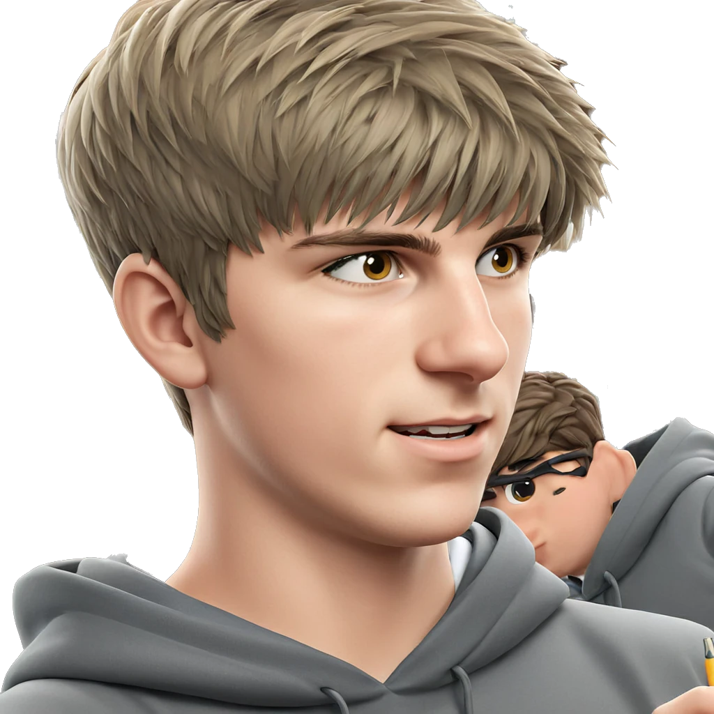 boys studying in hoodie emoji