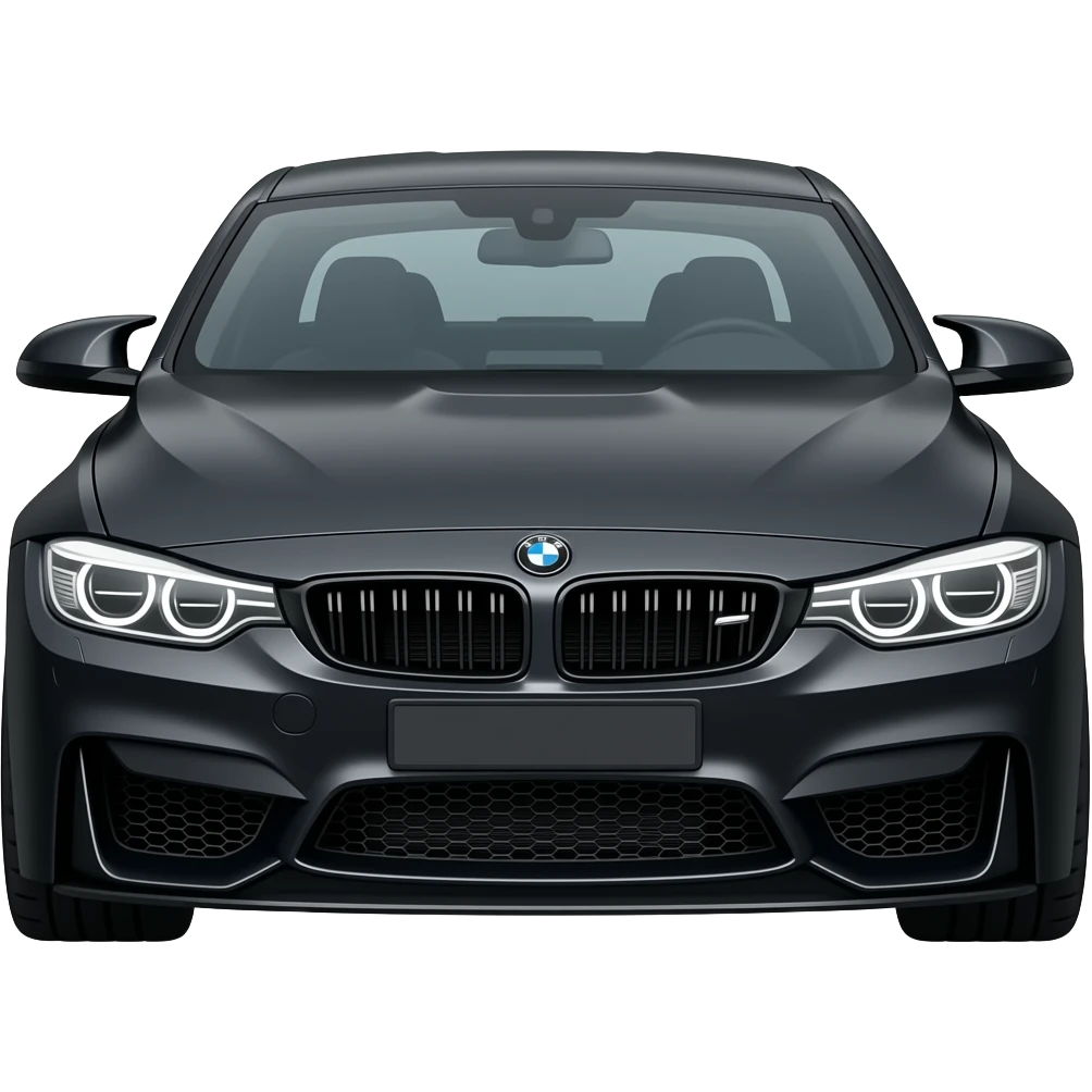 BMW M4 matte black emoji