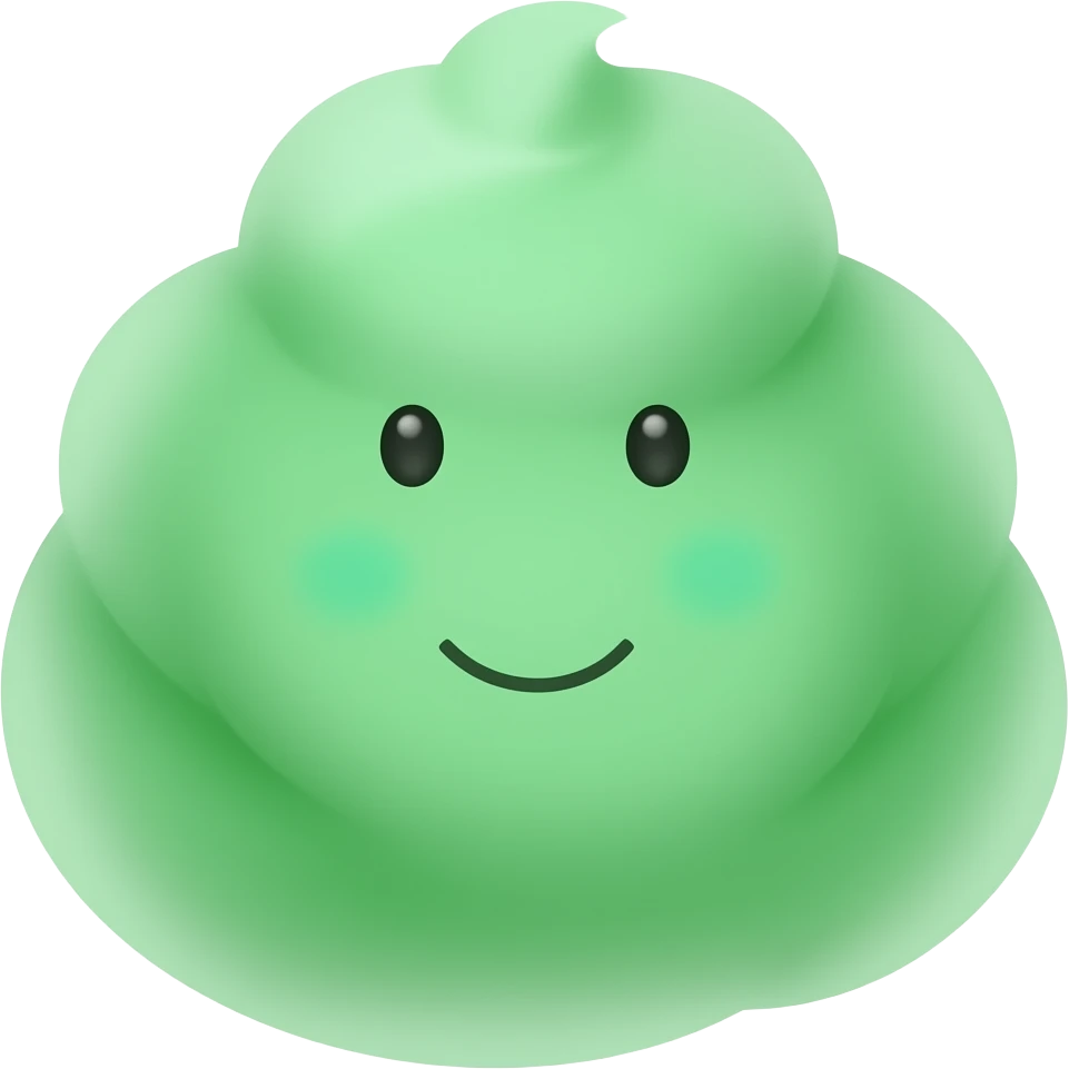 green cotton candy emoji