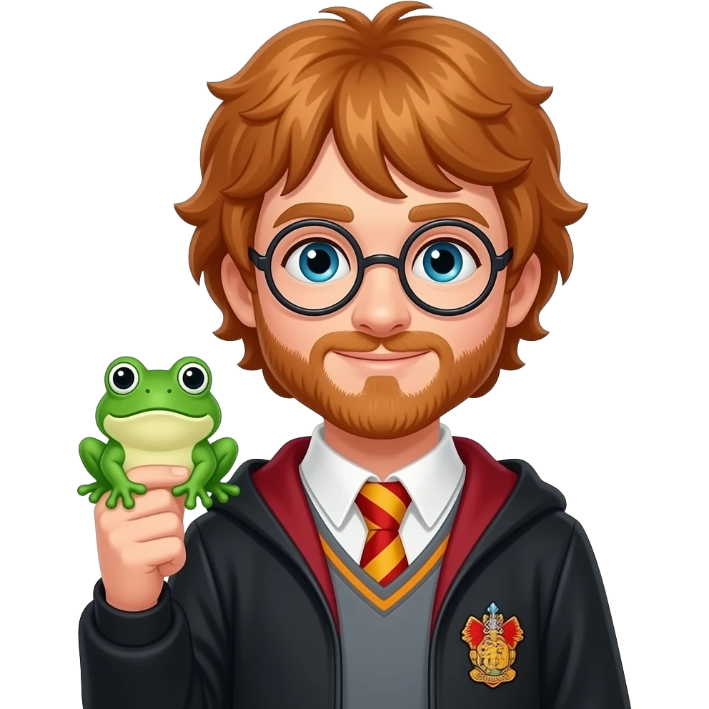 ron weasley holding chocolate frog emoji