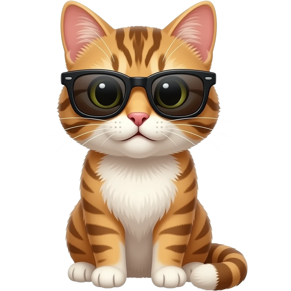 Cat wearing sunglasses emoji