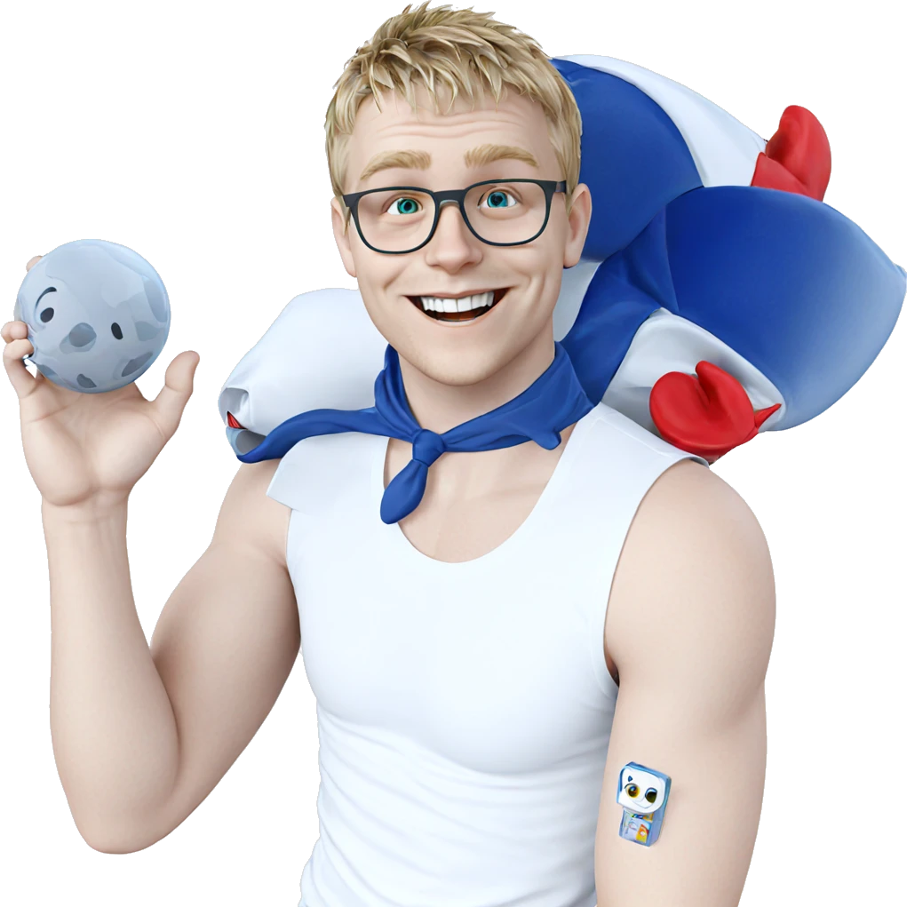 smiling boy in white shirt emoji