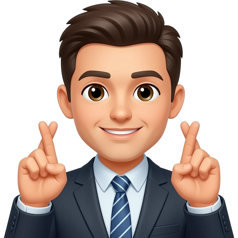 finger crossed emoji