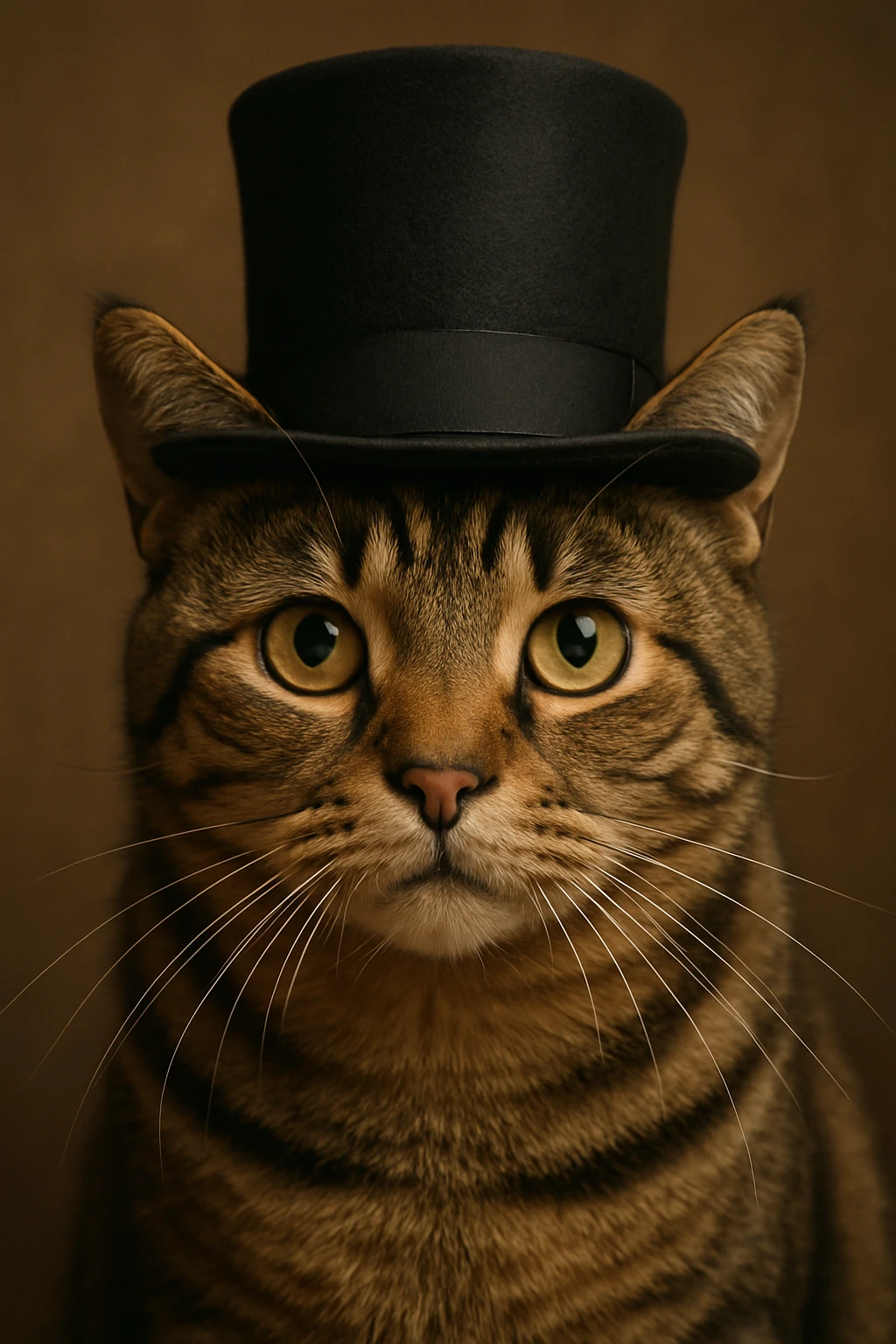 cat wearing a tophat emoji