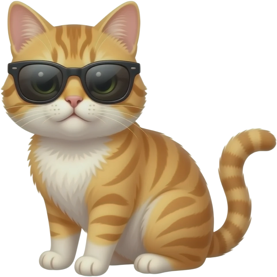 Cat wearing sunglasses emoji