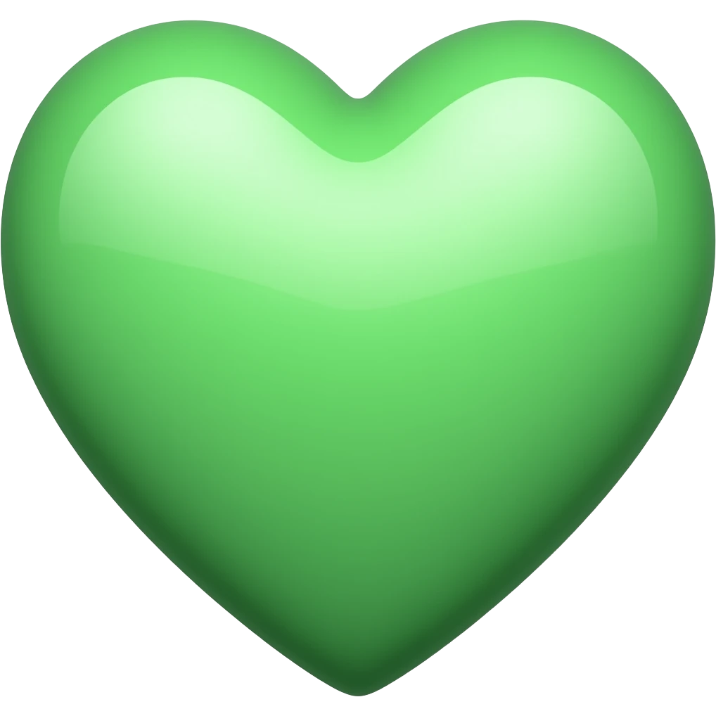 mint green heart emoji