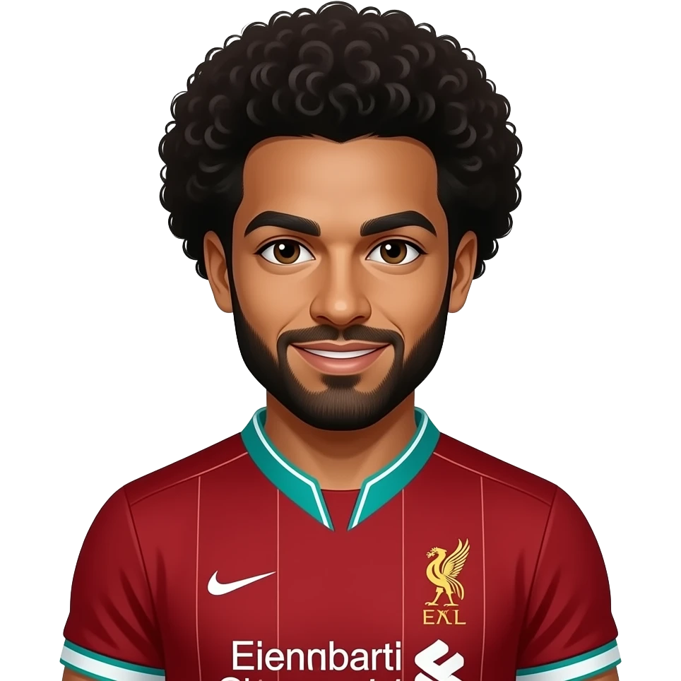 Salah in Liverpool Egypt national team emoji