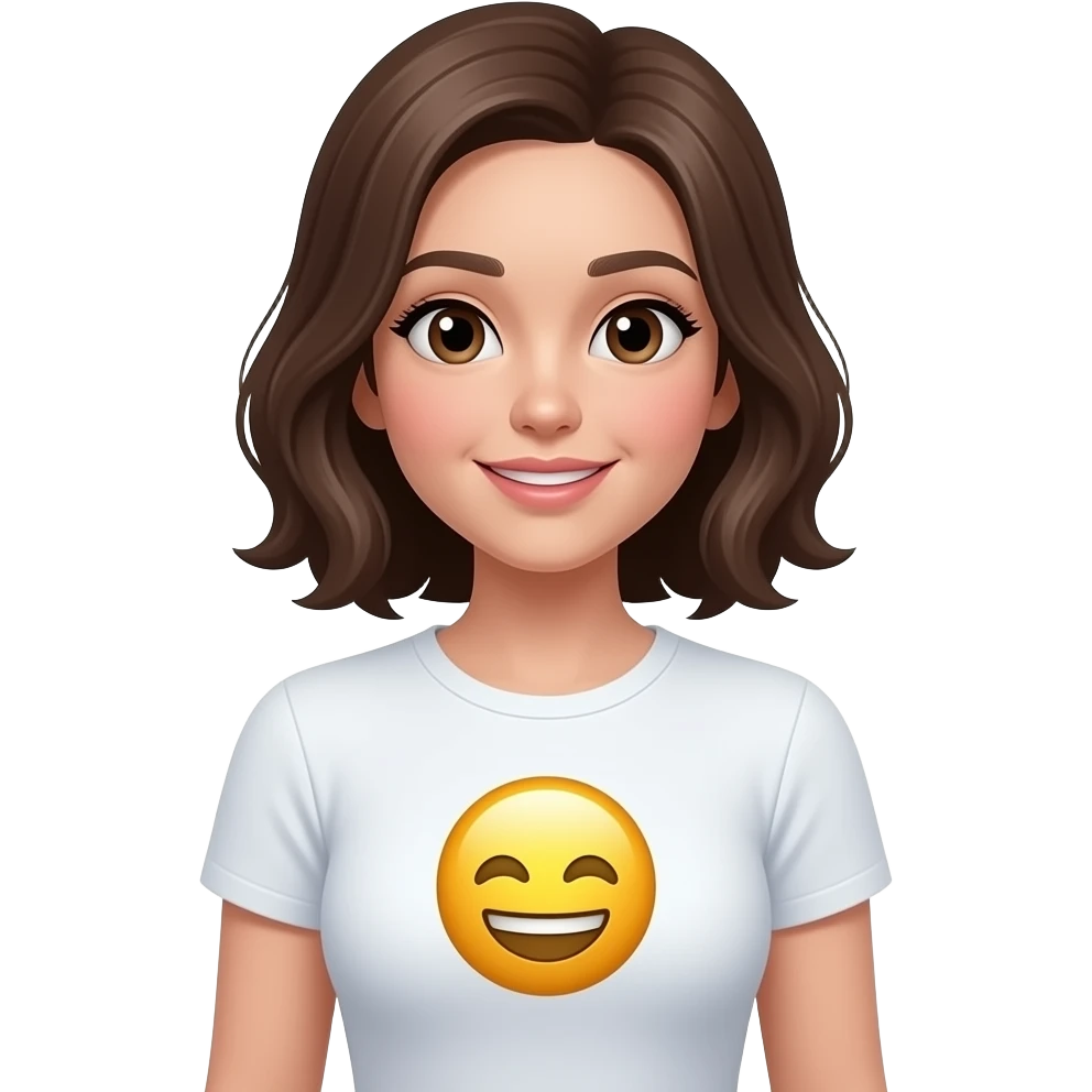 Naked 1 boob  t shirt up with sicker emoji in the middle of a girl emoji