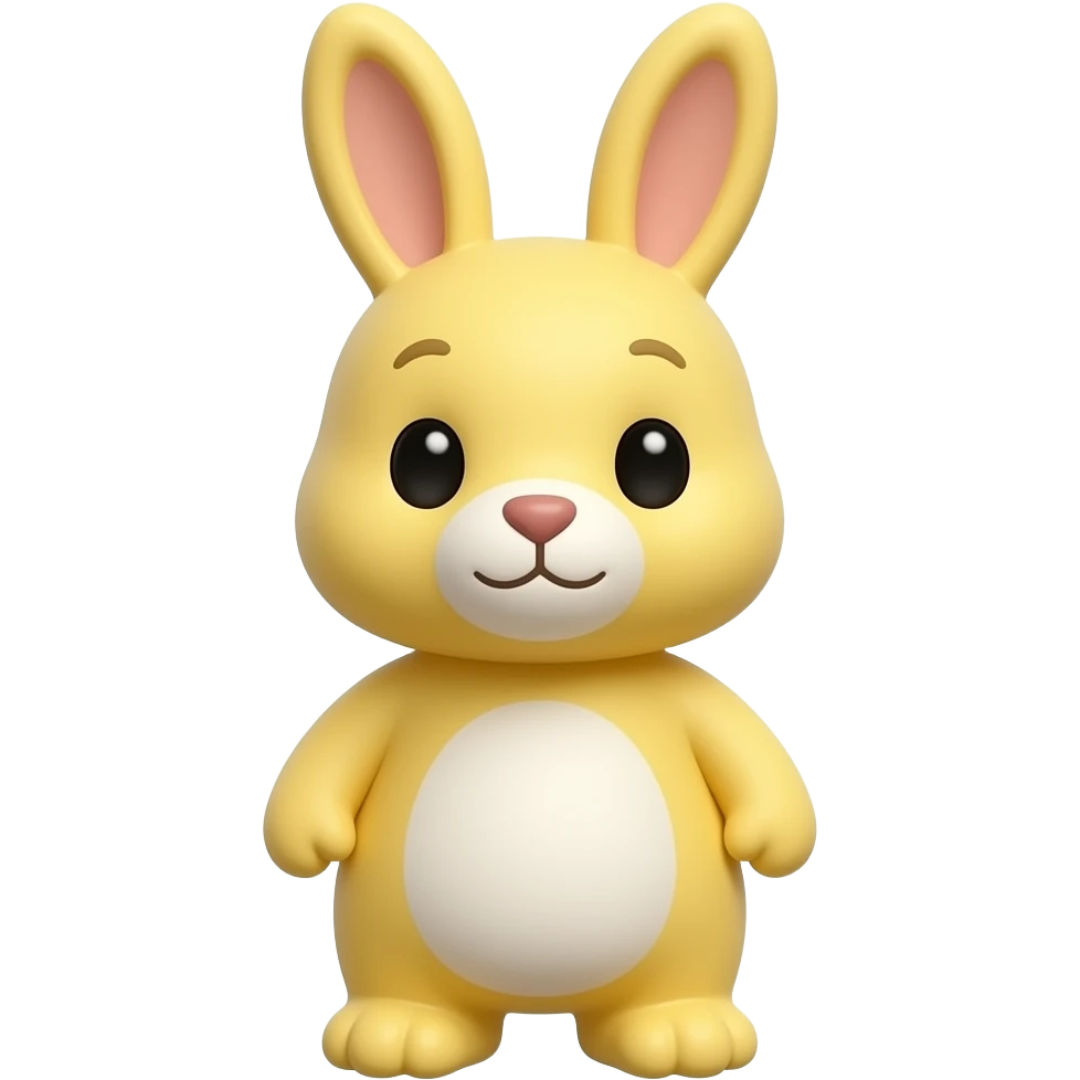 stuffed yellow bunny emoji