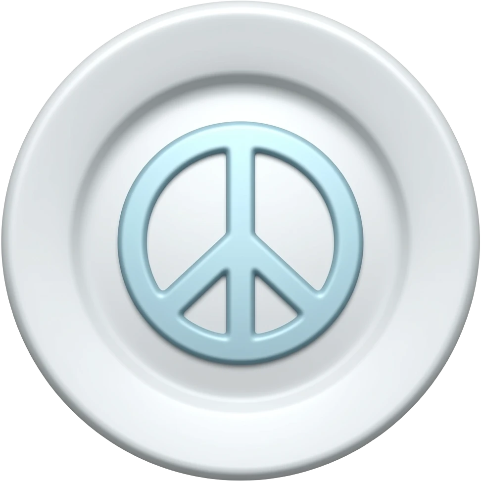 peace plate emoji