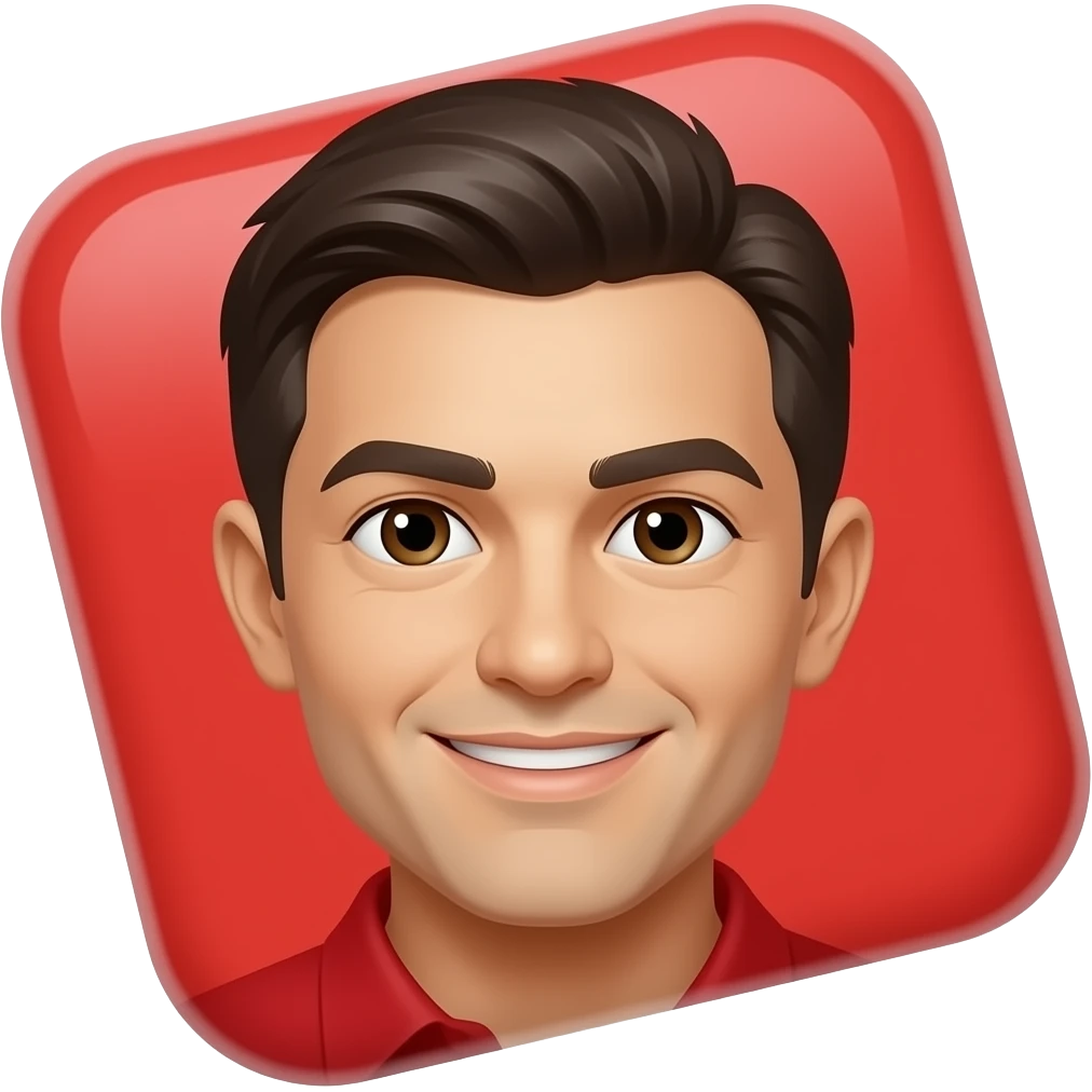 make a welcome emoji and make it red emoji