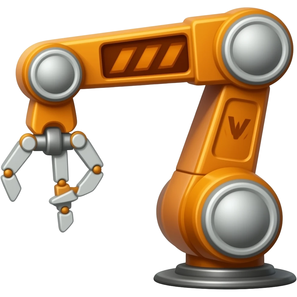 orange robotic arm emoji