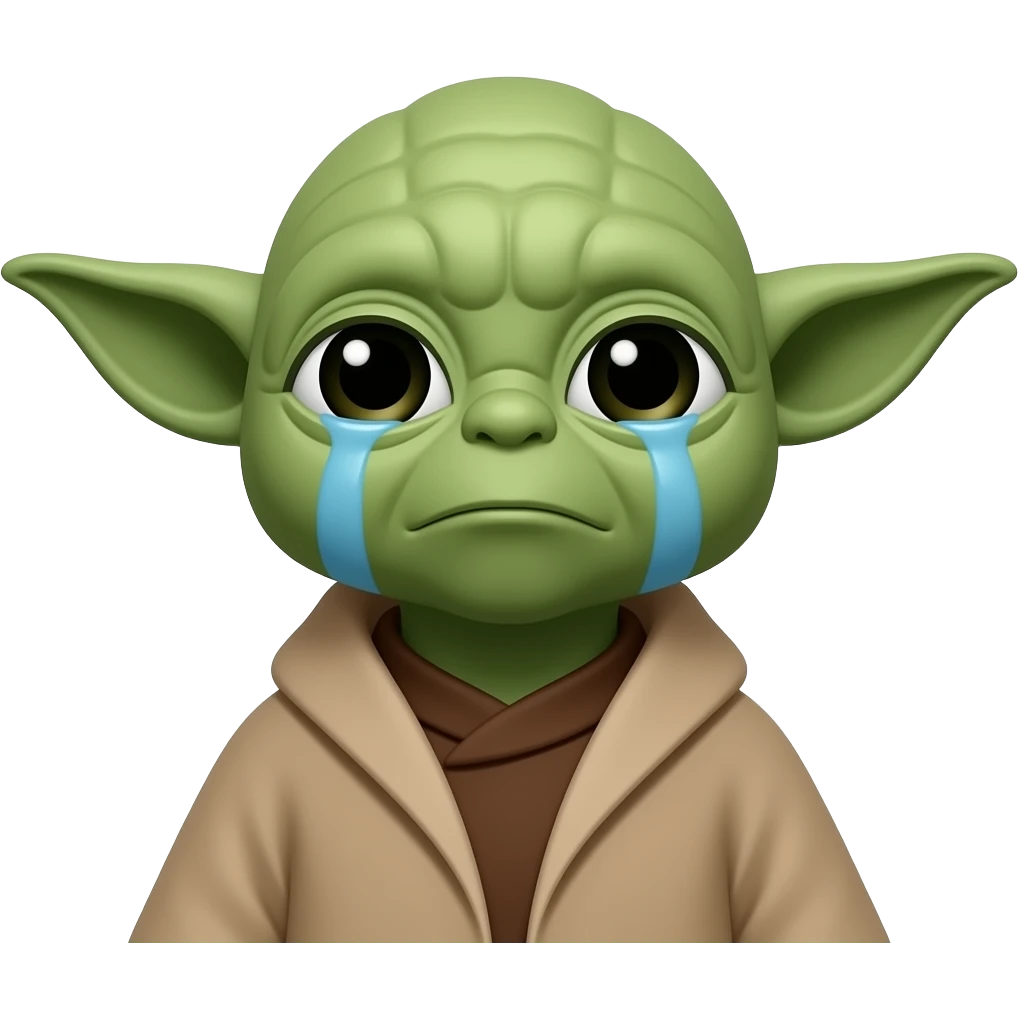 yoda crying emoji