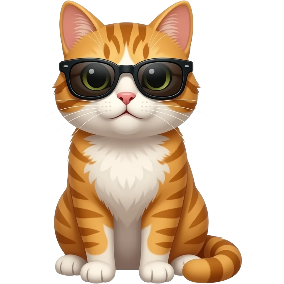 Cat wearing sunglasses emoji