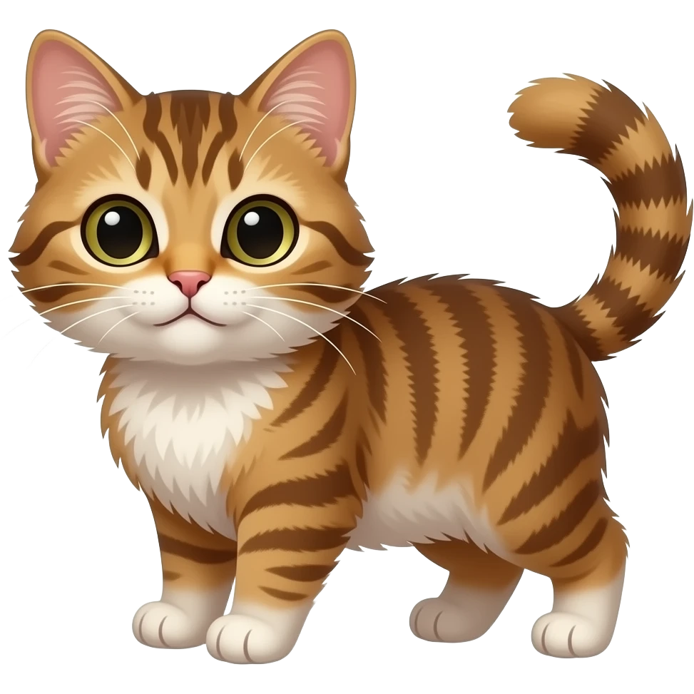 Katze,süß,braunes fell emoji