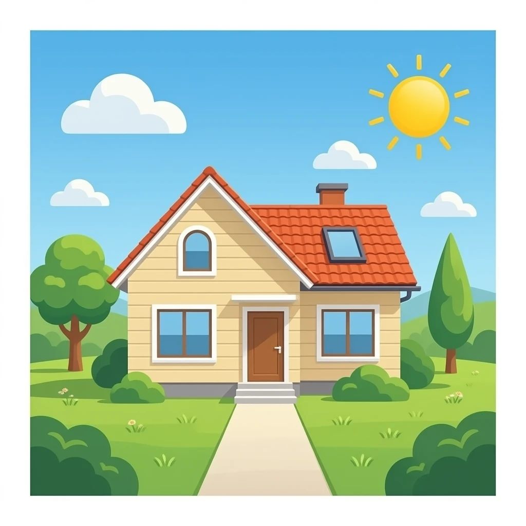 일상적인 모던한 집 내부 인테리어 emoji